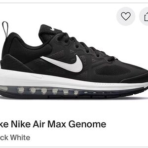 Nike Air Max Genome Black and White Shoes